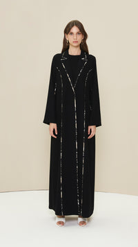 عباية سوداء فخمة دونا