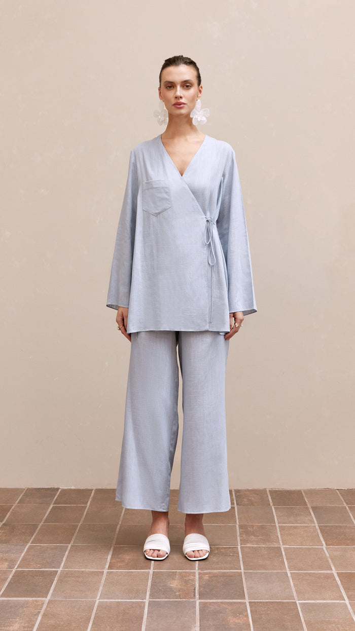 drea woman linen blue 1
