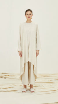 alice woman linen set oatmeal