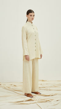 cordelia woman linen set off white 1