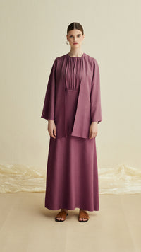 emilla woman linen set purple