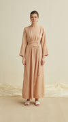 resa woman linen set beige